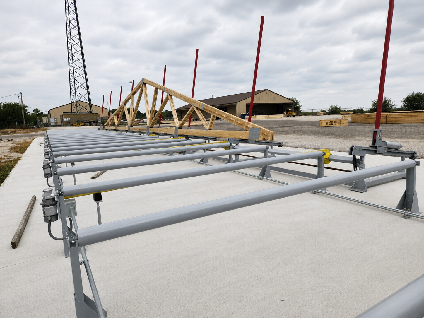Fully Electric Vertical Truss Stacker